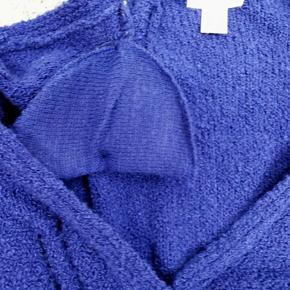 Vintage Partners II Womens Blue Button-Up Cardigan Sweater 2X Acrylic Pockets - Picture 7 of 8